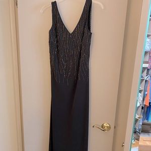 Soft Black sequined gown